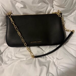 Michael Kors Black and Gold Shoulder Bag